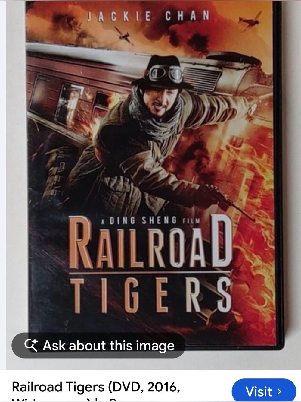 #3275**Railroad Tigers (Jackie Chan) DVD - Orange/Red Cover